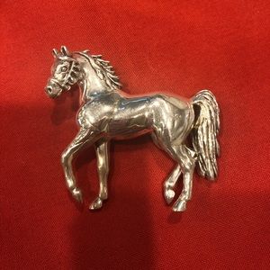 Sterling silver horse pin